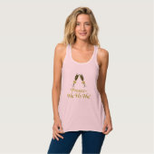 Prosecc-Ho Ho Ho! Funny Prosecco kerstparty Tanktop (Volledige Voorkant)