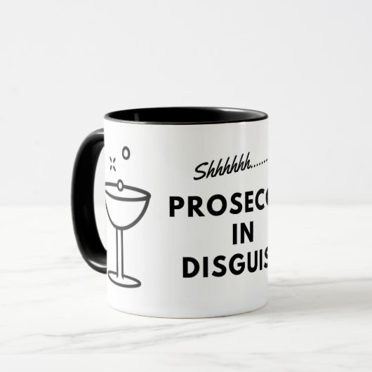 Prosecco dans la tasse de café de déguisement (Devant gauche)