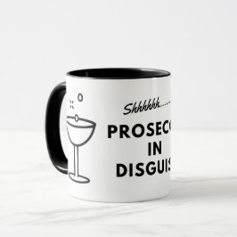 Prosecco in verkapte mok koffie
