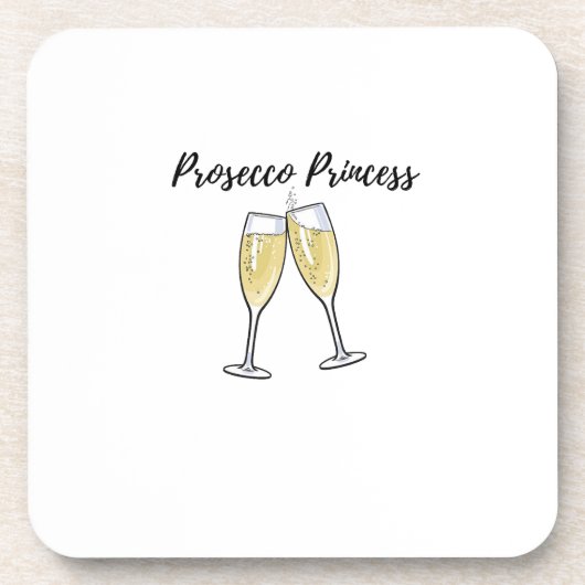 Prosecco Princess Bier Onderzetter (Voorkant)