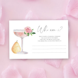 Prosecco - Wie ben ik vrijgezellenfeest spel Briefpapier