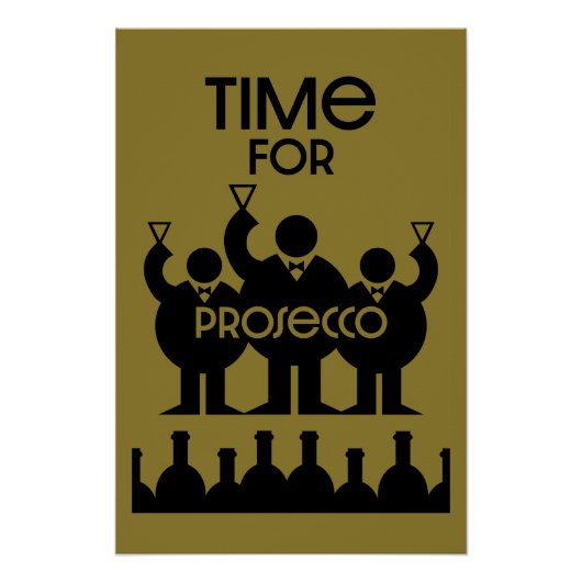 Prosecco Wijndrinkers Perfect Poster (Voorkant)