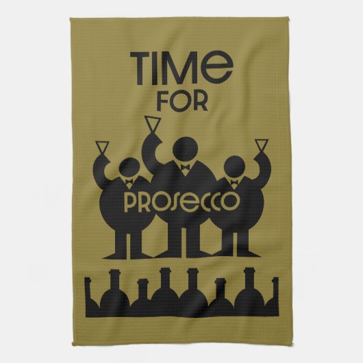 Prosecco Wijndrinkers Theedoek (Verticaal)