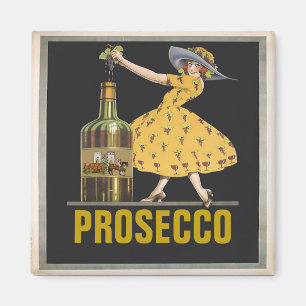 Prosecco, wijnmeid, bewerk tekst magneet