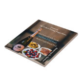 Prosecco Wine Pairing Guide/Mastering the Kitchen Tegeltje (Zijkant)