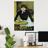  Prosecco Woman Poster (Thuiskantoor)