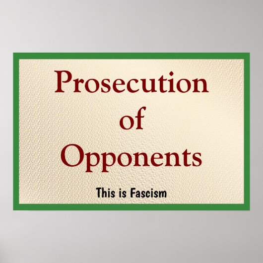 Prosecution of Opponents Poster (Voorkant)