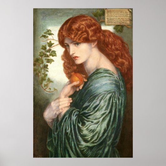 Proserpine door Rossetti Poster (Voorkant)
