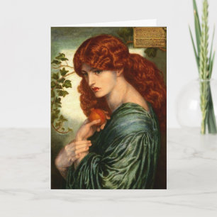 Proserpine door Rossetti Wenskaart Kaart