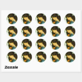 Proserpine-Stickers van Dante Gabriel Rossetti Ronde Sticker (Vel)
