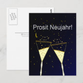 Prosit Neujahr Briefkaart (Voorkant / Achterkant)