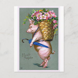 "Prosit Neujahr"  Duits Briefkaart