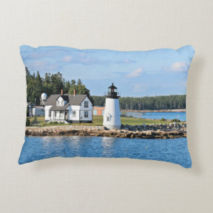 Prospect Harbor Lighthouse, Maine Briefkaart Decoratief Kussen