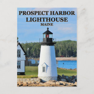 Prospect Harbour Lighthouse, carte postale Maine