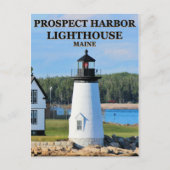 Prospect Harbour Lighthouse, carte postale Maine (Devant)