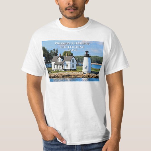 Prospect Harbour Lighthouse, Maine T-Shirt (Voorkant)