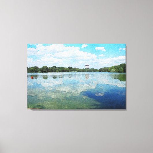 Prospect Park Lake #1 Verpakte Canvas Print (Voorkant)