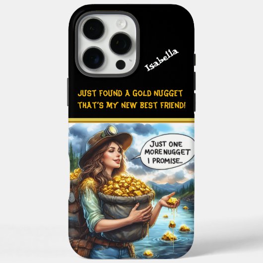 Prospecteur jaagt op gouden dromen in natuur Case-Mate iPhone case (Achterkant)
