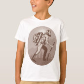 Prospector Miner Wandelen T-shirt (Voorkant)