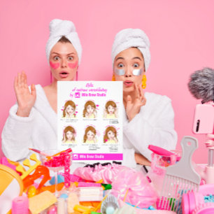 Prospectus 11,4 Cm X 14,2 Cm 100 Brosse à sourcils Microbalding Étui