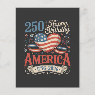 Prospectus 11,4 Cm X 14,2 Cm 250e anniversaire États-Unis 250 ans