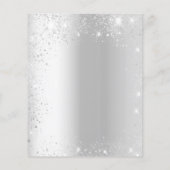 Prospectus 11,4 Cm X 14,2 Cm 25e anniversaire mariage argent budget invitation (Dos)