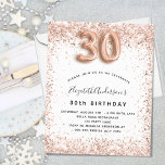 Prospectus 11,4 Cm X 14,2 Cm 30e anniversaire rose or blanc budget invitation<br><div class="desc">Veuillez noter que cette invitation est sur papier de prospectus et très mince. Les enveloppes ne sont pas incluses. Pour des invitations plus épaisses (même conception), veuillez visiter notre magasin. Pour un 30ème anniversaire élégant. Un arrière - plan blanc. Décoré d'or rose, de faux parties scintillant rose, brille. Personnalisez et...</div>