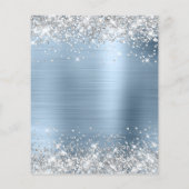 Prospectus 11,4 Cm X 14,2 Cm 40e anniversaire Parties scintillant d'argent Invi (Dos)