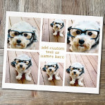 Prospectus 11,4 Cm X 14,2 Cm 6 Collage photo minimaliste - Gold et White Grid<br><div class="desc">Un collage de 6 photos dans une grille amusante avec différentes tailles. Un design simple avec des instantanés et un bloc de texte. Découpez les photos en carré avant de les télécharger. Pour ajuster les photos ou modifier les couleurs,  cliquez sur la zone personnaliser pour effectuer des modifications.</div>