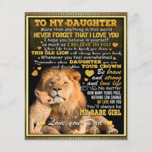 Prospectus 11,4 Cm X 14,2 Cm À Mon Lion Femme Cadeau Anniversaire, Amour Femme