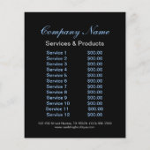 Prospectus 11,4 Cm X 14,2 Cm abstrait moderne aqua bleu ripple plomber (Dos)