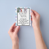 Prospectus 11,4 Cm X 14,2 Cm Adoption d'animaux de Noël (main)