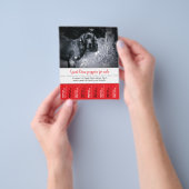 Prospectus 11,4 Cm X 14,2 Cm Affiche de vente de chiots (main)