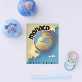 Prospectus 11,4 Cm X 14,2 Cm Affiche Monaco Travel (Simple)