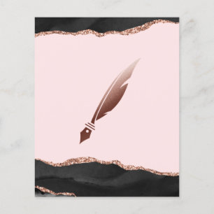 Prospectus 11,4 Cm X 14,2 Cm Agent de signature de crédit et de notaire mobile 