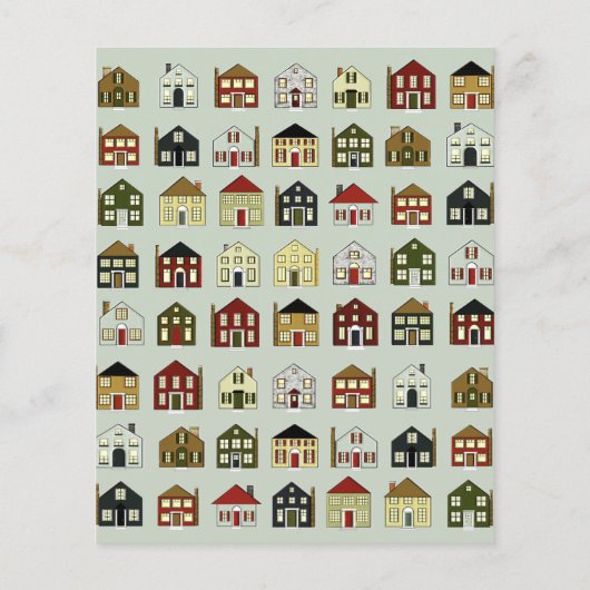 Prospectus 11,4 Cm X 14,2 Cm Agent immobilier (Dos)