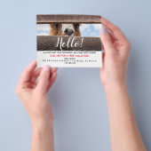 Prospectus 11,4 Cm X 14,2 Cm Agent immobilier HELLO CARD Flyer (main)