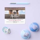 Prospectus 11,4 Cm X 14,2 Cm Agent immobilier HELLO CARD Flyer (Simple)