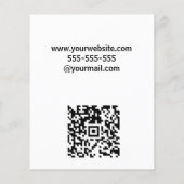 Prospectus 11,4 Cm X 14,2 Cm Agent immobilier moderne élégant personnalisé (Dos)