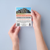 Prospectus 11,4 Cm X 14,2 Cm Agent immobilier personnalisé (main)