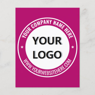 Prospectus 11,4 Cm X 14,2 Cm Ajoutez votre logo d'entreprise et vos dépliants p