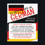 Prospectus 11,4 Cm X 14,2 Cm Allemand Drapeau, Allemand Cours de Langue Publici<br><div class="desc">Drapeau Allemand,  Cours De Langue Allemande Flyers Publicitaires Par Le Magasin Carte de visite.</div>