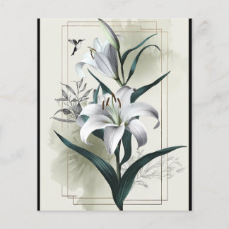 Prospectus 11,4 Cm X 14,2 Cm Amazon Lily Art - Style or & Scandi