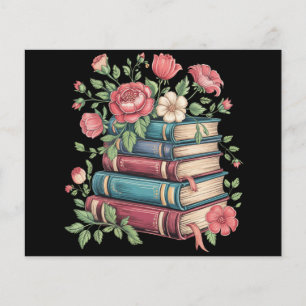 Prospectus 11,4 Cm X 14,2 Cm Amoureux de livres enseignants Retour à l'école Fl