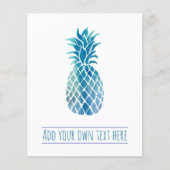 Prospectus 11,4 Cm X 14,2 Cm ananas bleu (Devant)