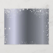 Prospectus 11,4 Cm X 14,2 Cm Anniversaire budget bleu argent budget enregistrer (Dos)