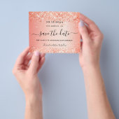 Prospectus 11,4 Cm X 14,2 Cm Anniversaire orange parties scintillant enregistre (main)