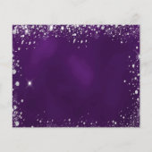 Prospectus 11,4 Cm X 14,2 Cm Anniversaire violet argent photo enregistrer date (Dos)