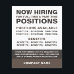Prospectus 11,4 Cm X 14,2 Cm Annonce de recrutement pour emploi audacieux<br><div class="desc">Gras Vacance Recrutement Flyers Publicités Par Le Magasin Carte de visite.</div>