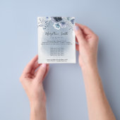 Prospectus 11,4 Cm X 14,2 Cm aquarelle florale (main)